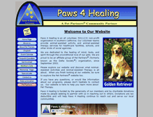 Tablet Screenshot of paws4healing.info